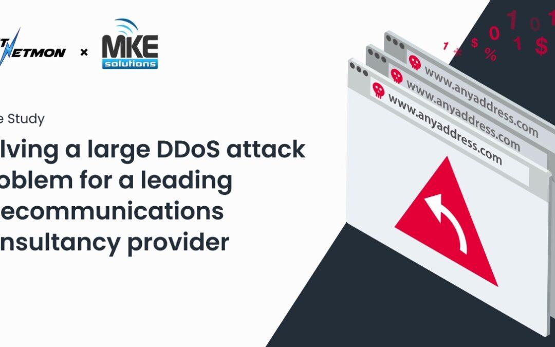 Solving a large DDoS attack problem for a leading telecommunications consultancy provider