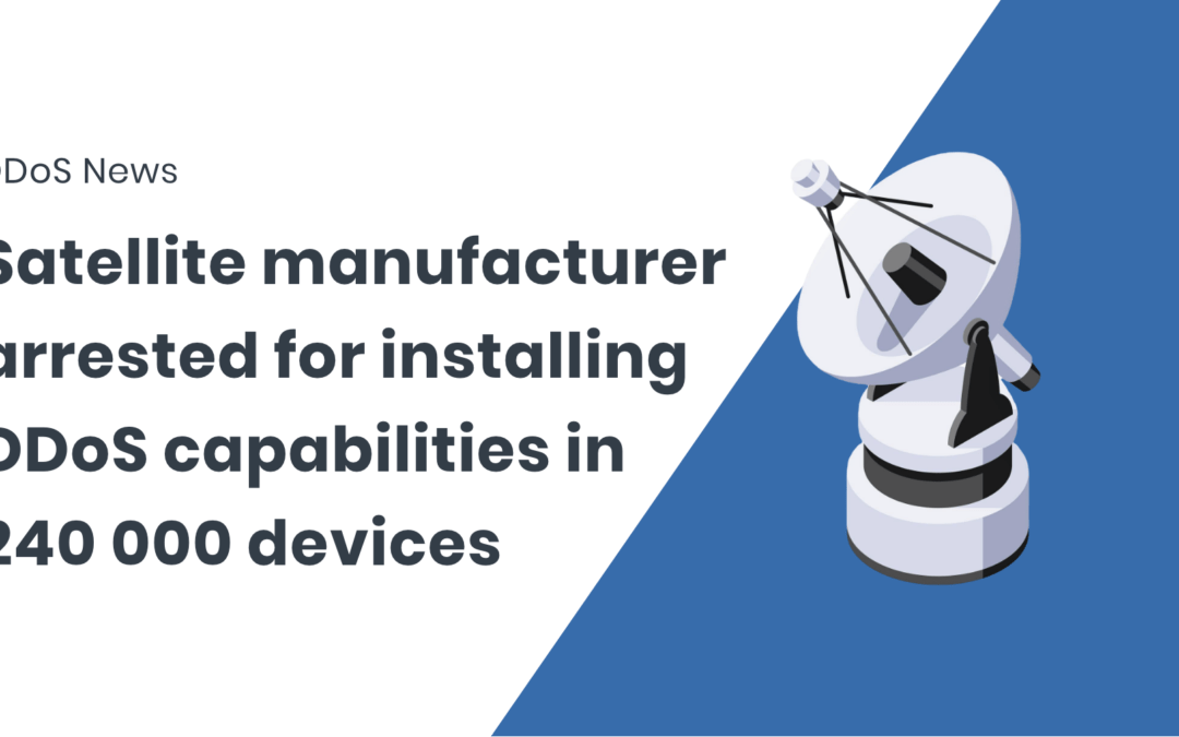 DDoS capabilities installed in 240 000 satellite receivers by manufacturer
