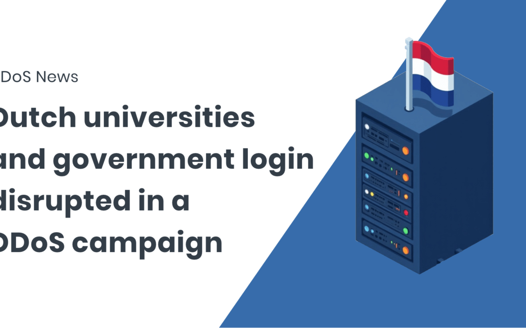 Institutions in The Netherlands affected by DDoS attacks: Several universities and government login service impacted