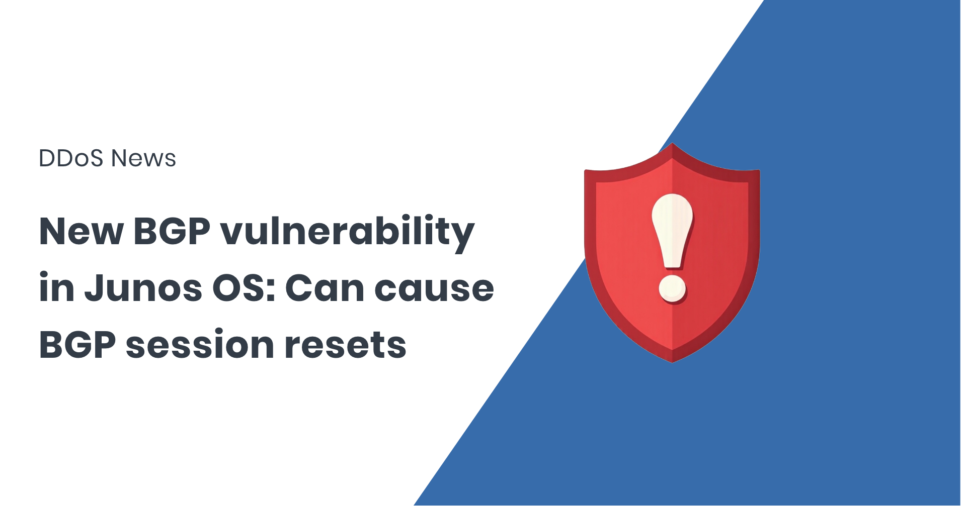 New BGP Vulnerability in Junos OS can cause BGP resets
