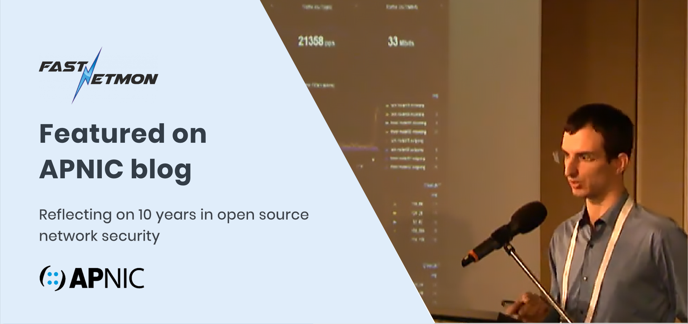 FastNetMon on APNIC blog Reflecting on 10 years in open source network security