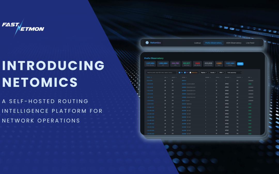 Introducing Netomics: a self-hosted routing intelligence platform for network operations