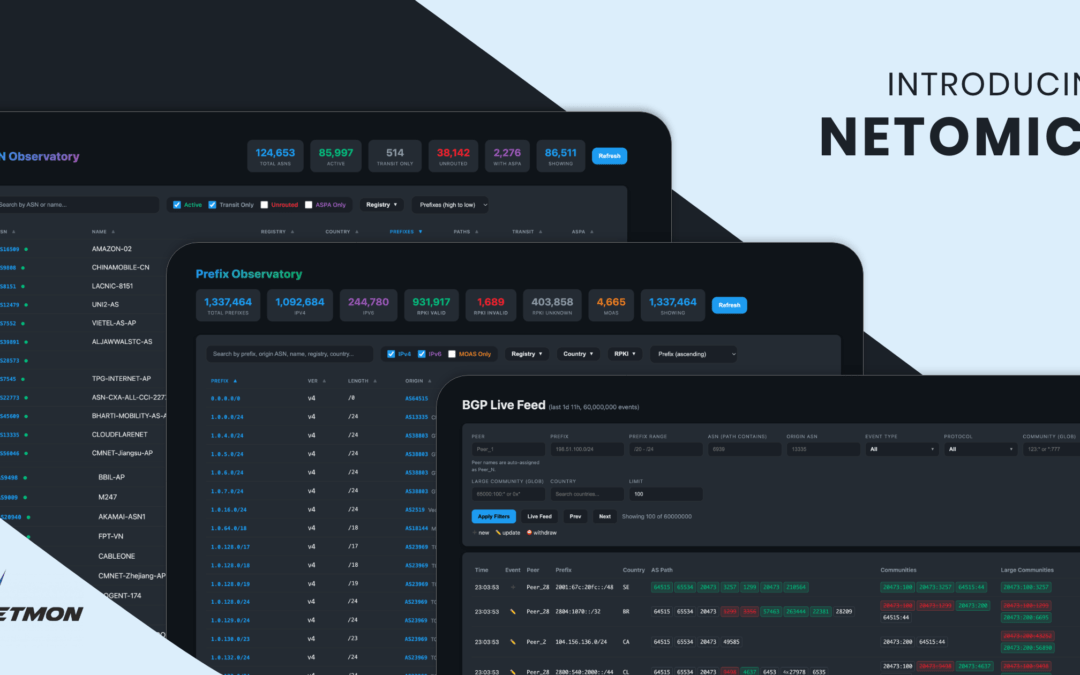 Introducing Netomics: a self-hosted routing intelligence platform for network operations